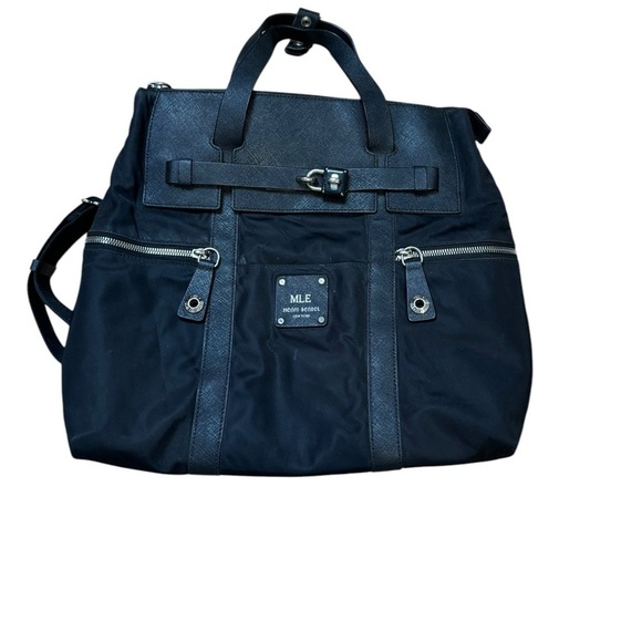 HENRI BENDEL Jetsetter Black Convertible Backpack - Picture 6 of 12